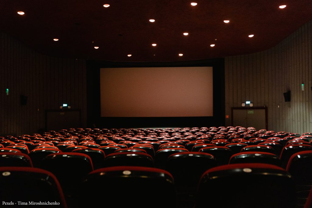 Sala de cinema sem publico
